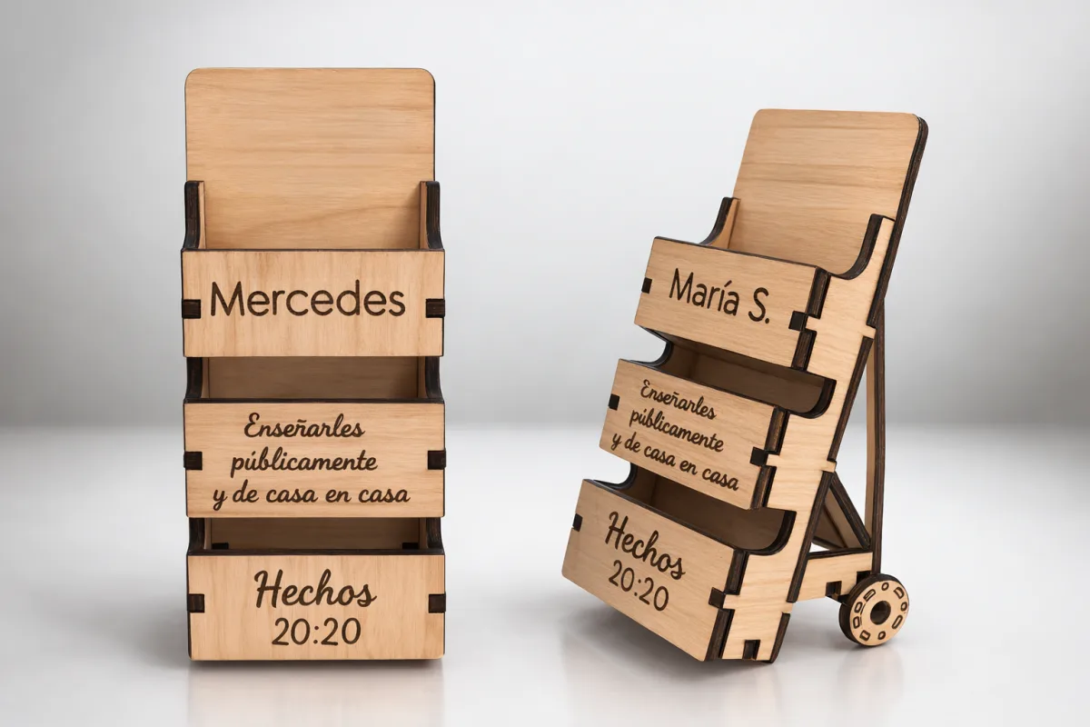 Literature display cart