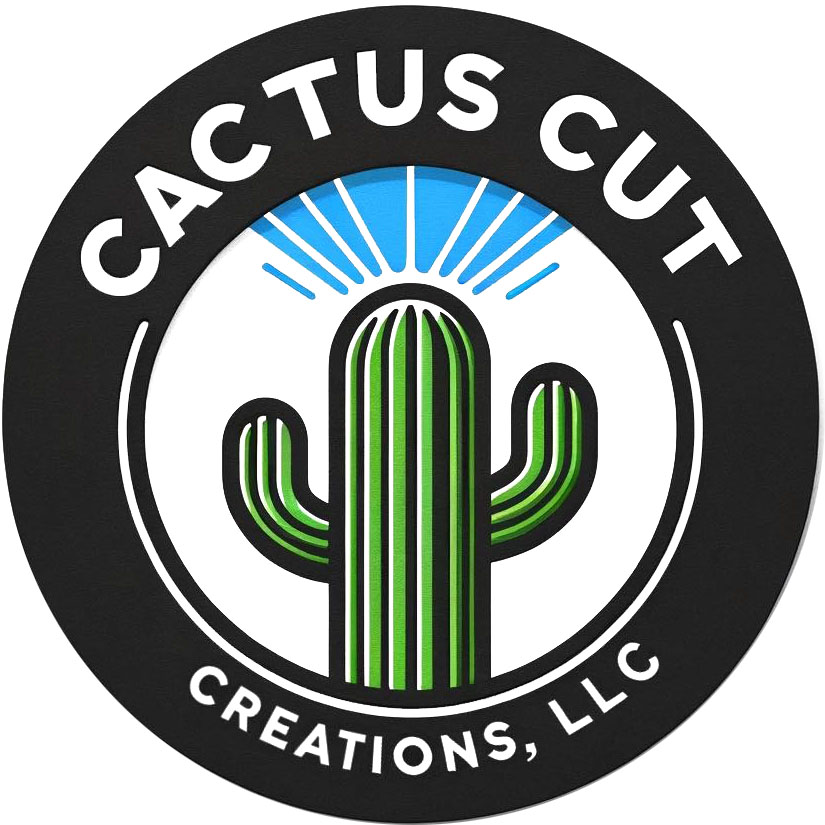 Logotipo de Cactus Cut Creations - Regalos Personalizados